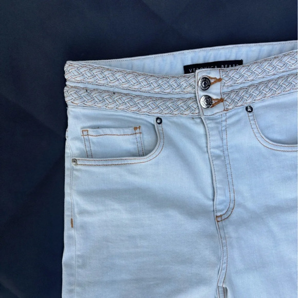 Veronica Beard Braided Flare JeansSize 27Wash Belize - Picture 5 of 7